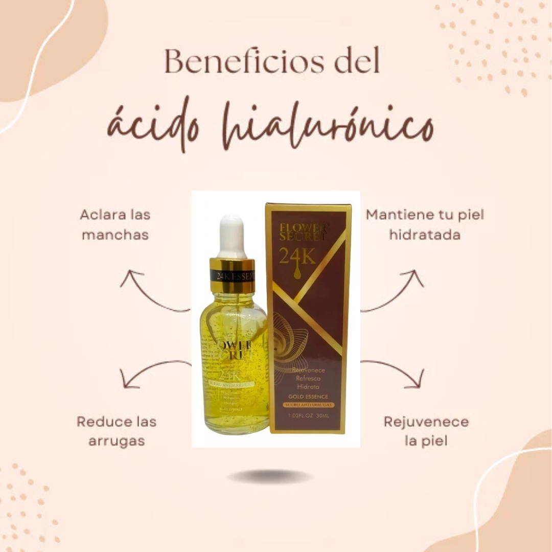 Suero Ácido Hialurónico 24k Antiarrugas