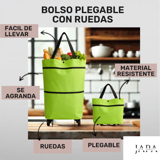 Bolso Multiuso- Se agranda y tiene ruedas